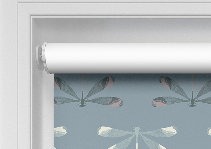 Dragonfly Print, Brittany Blue - Twist&Fit Roller Blind - Image 10
